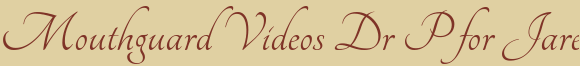 Dentist Westborough Mouthguard Videos Dr P for Jared